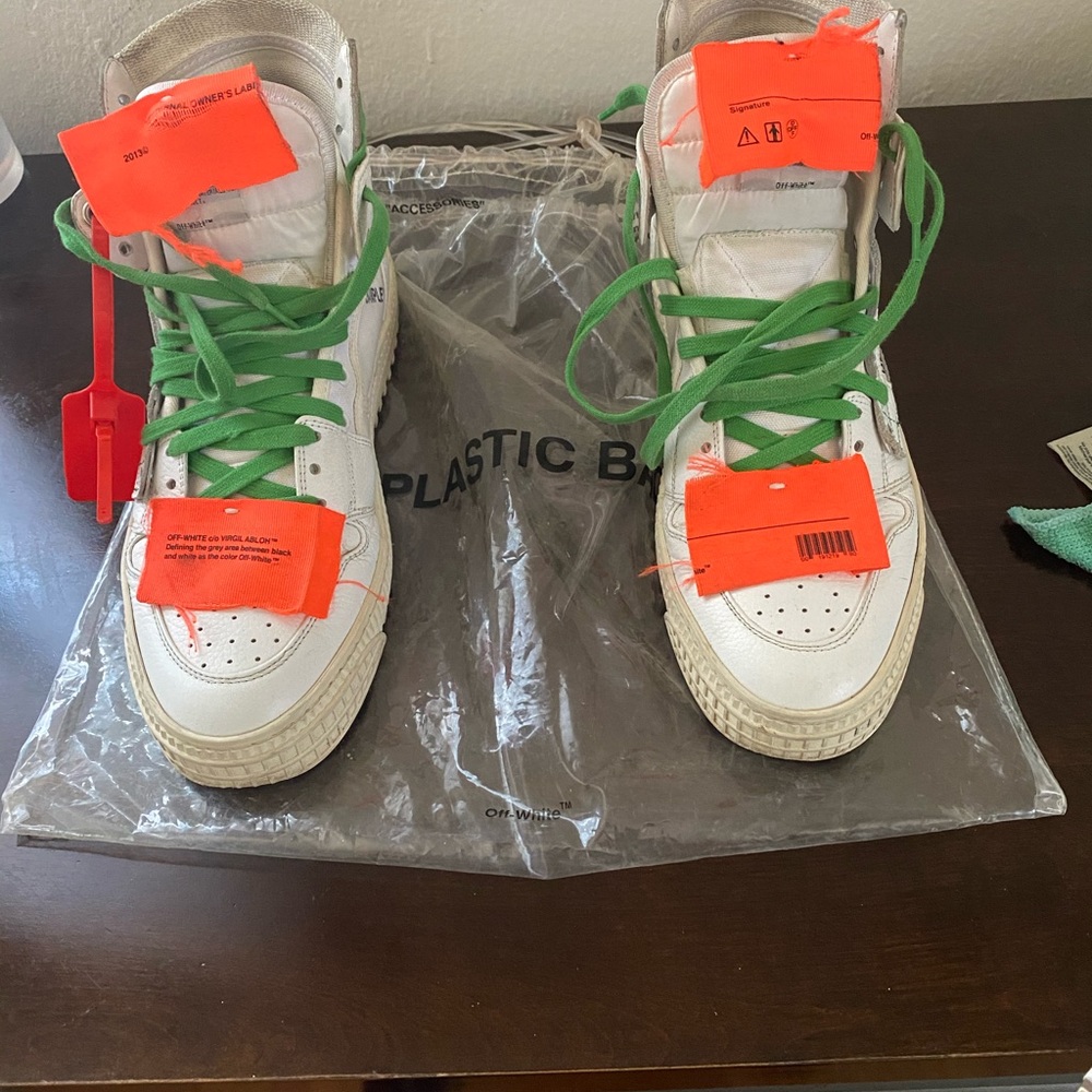 Off-White women’s high top sneakers.